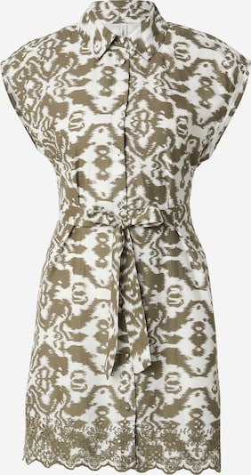 Rochie tip bluză 'LOU' ONLY pe verde / alb, Vizualizare produs