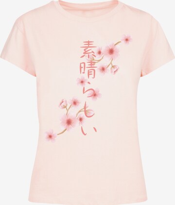 F4NT4STIC Shirt 'Kirschblüten' in Roze: voorkant