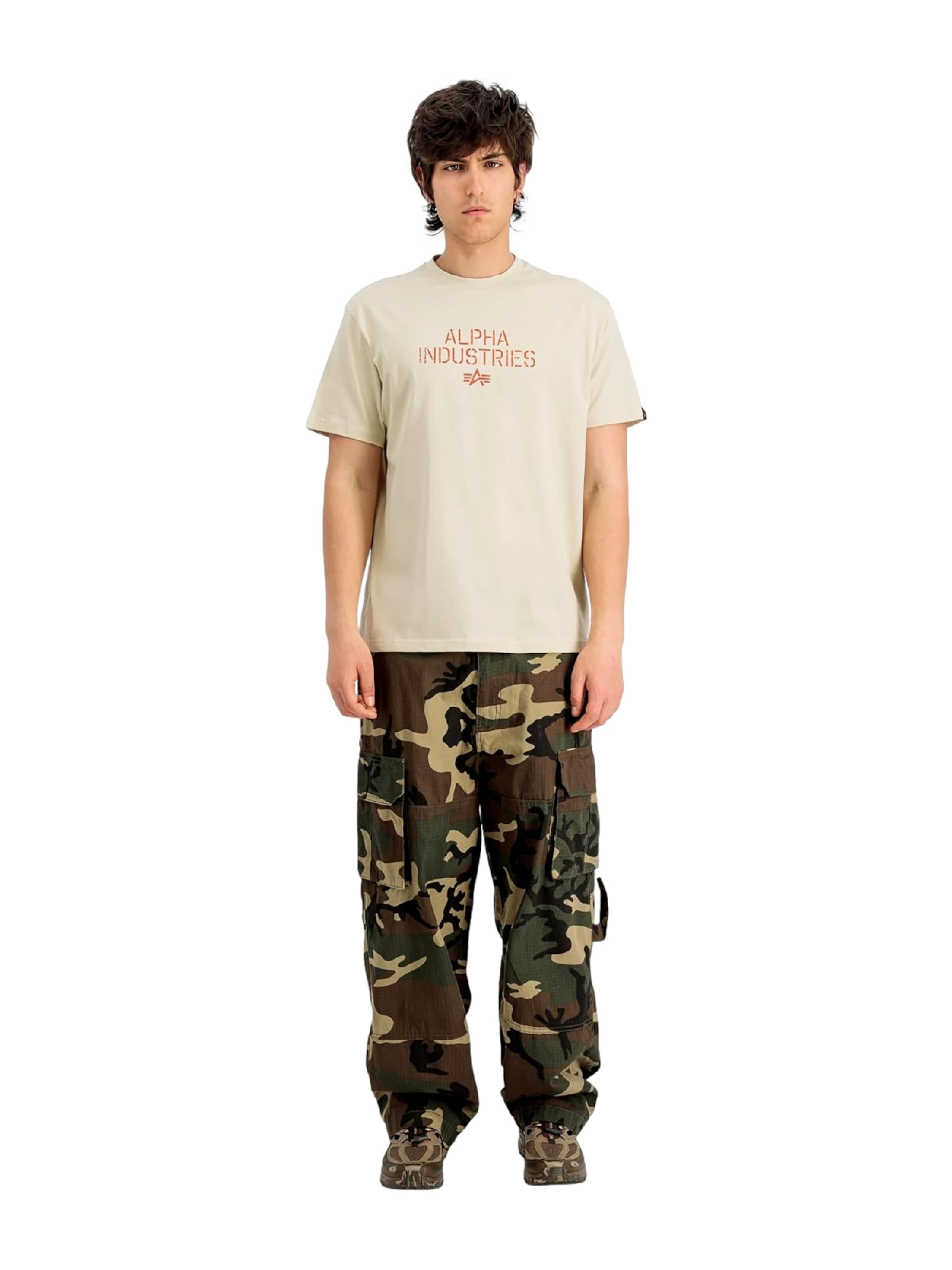 ALPHA INDUSTRIES Shirt in Beige