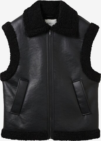 TOM TAILOR DENIM Vest in Black: front
