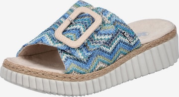 Rieker Pantolette in Blau: Vorderseite