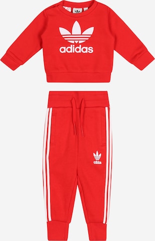 ADIDAS ORIGINALS Tracksuit in Red: front