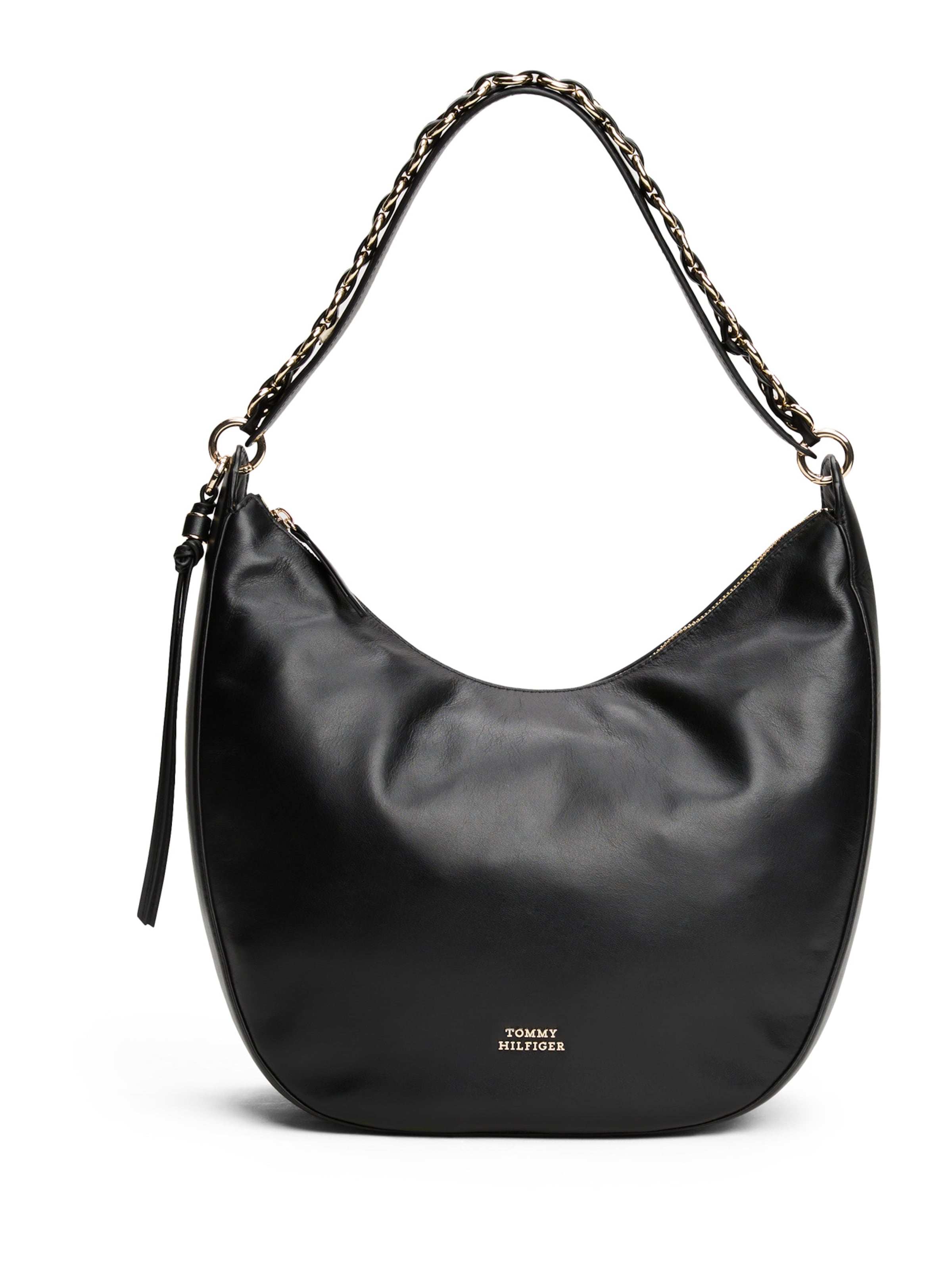 TOMMY HILFIGER Schultertasche 'MOON' in Schwarz: Vorderseite