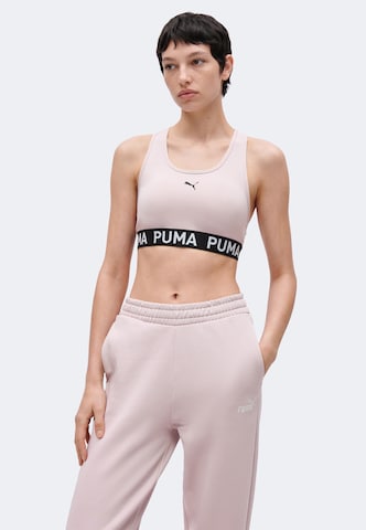 PUMA Tapered Παντελόνι φόρμας 'ESS No. 1' σε ροζ