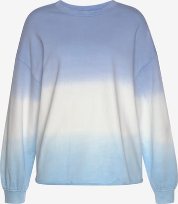 BENCH Sweatshirt 'LM LBG' in Blauw: voorkant