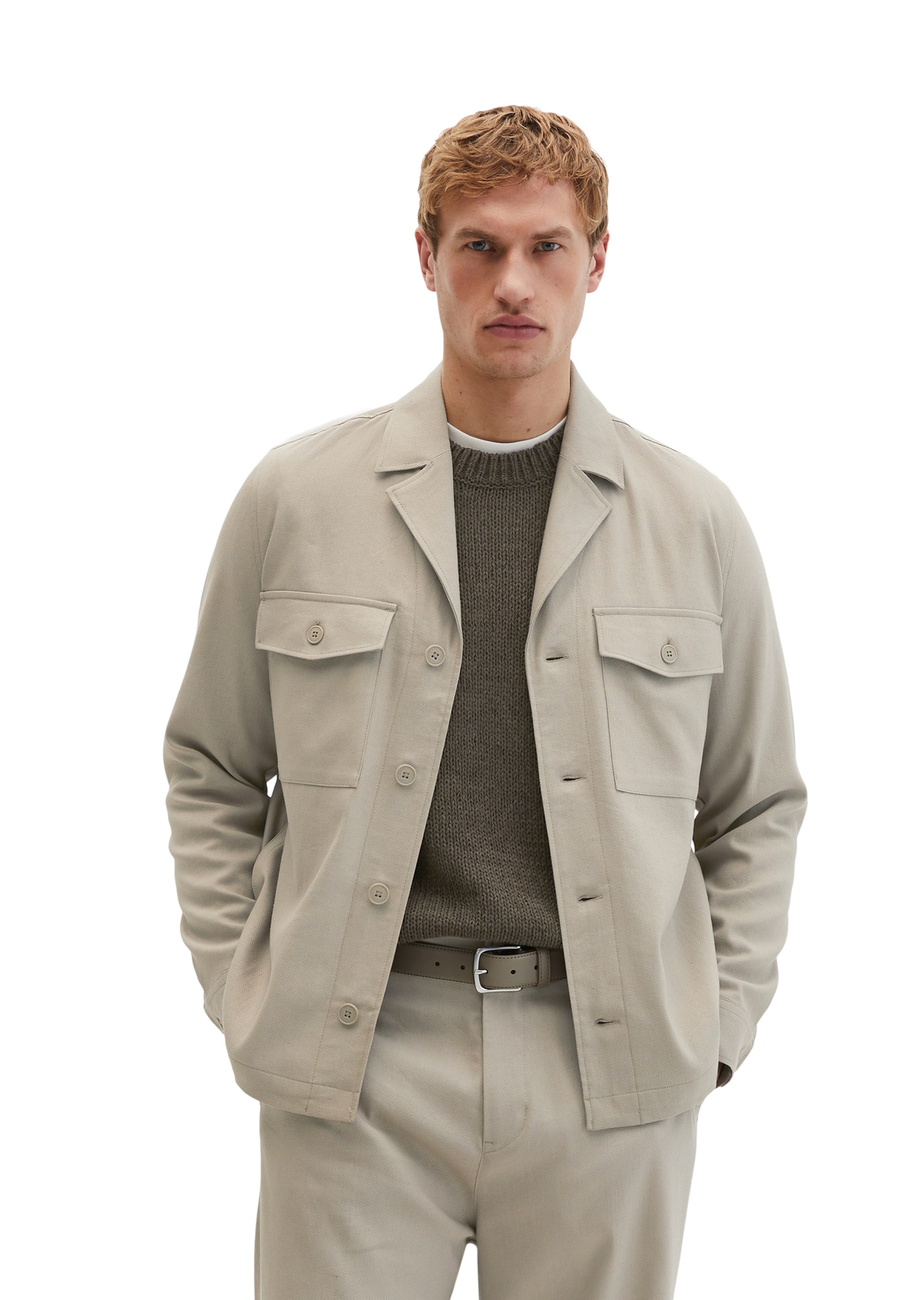 Marc O'Polo Tussenjas in Beige: voorkant