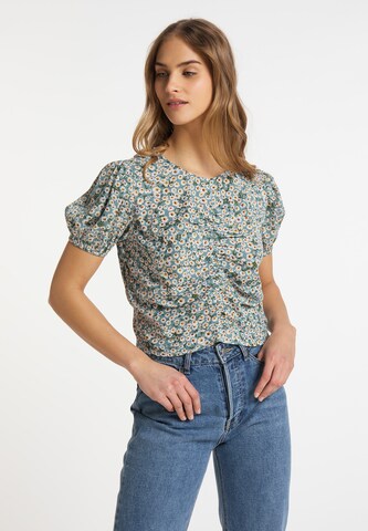 MYMO Blouse in Blauw: voorkant