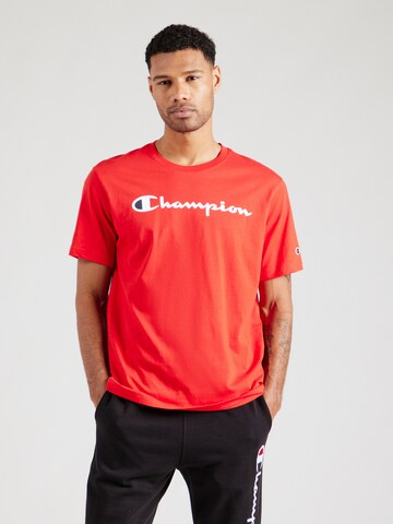Tricou de la Champion Authentic Athletic Apparel pe roșu: față