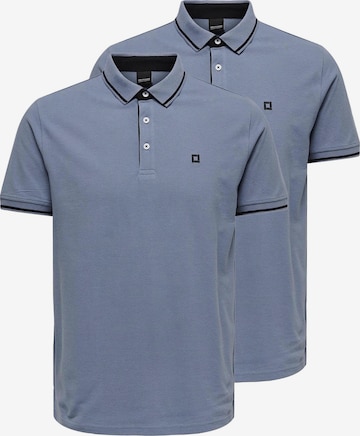 Only & Sons Shirt 'Onsefletcher' in Blue: front