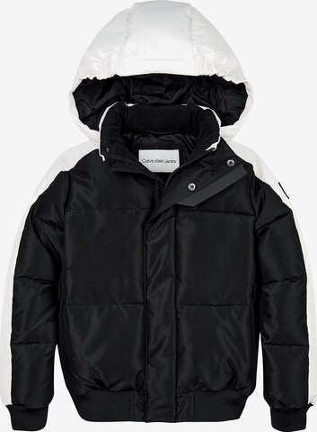 Calvin Klein Jeans Winter Jacket in Black: front