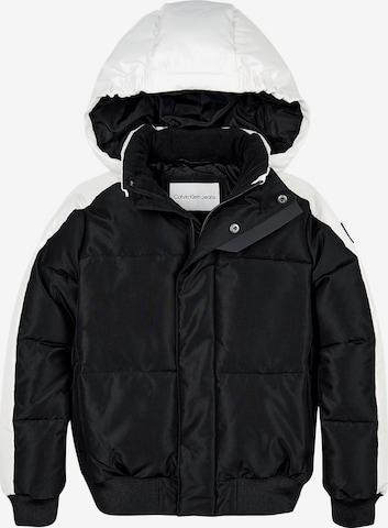 Calvin Klein Jeans Winter Jacket in Black: front