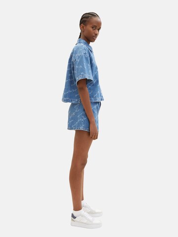 TOM TAILOR DENIM Blouse in Blue