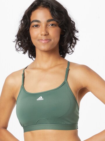 ADIDAS SPORTSWEAR Low support Sport bh in Groen: voorkant