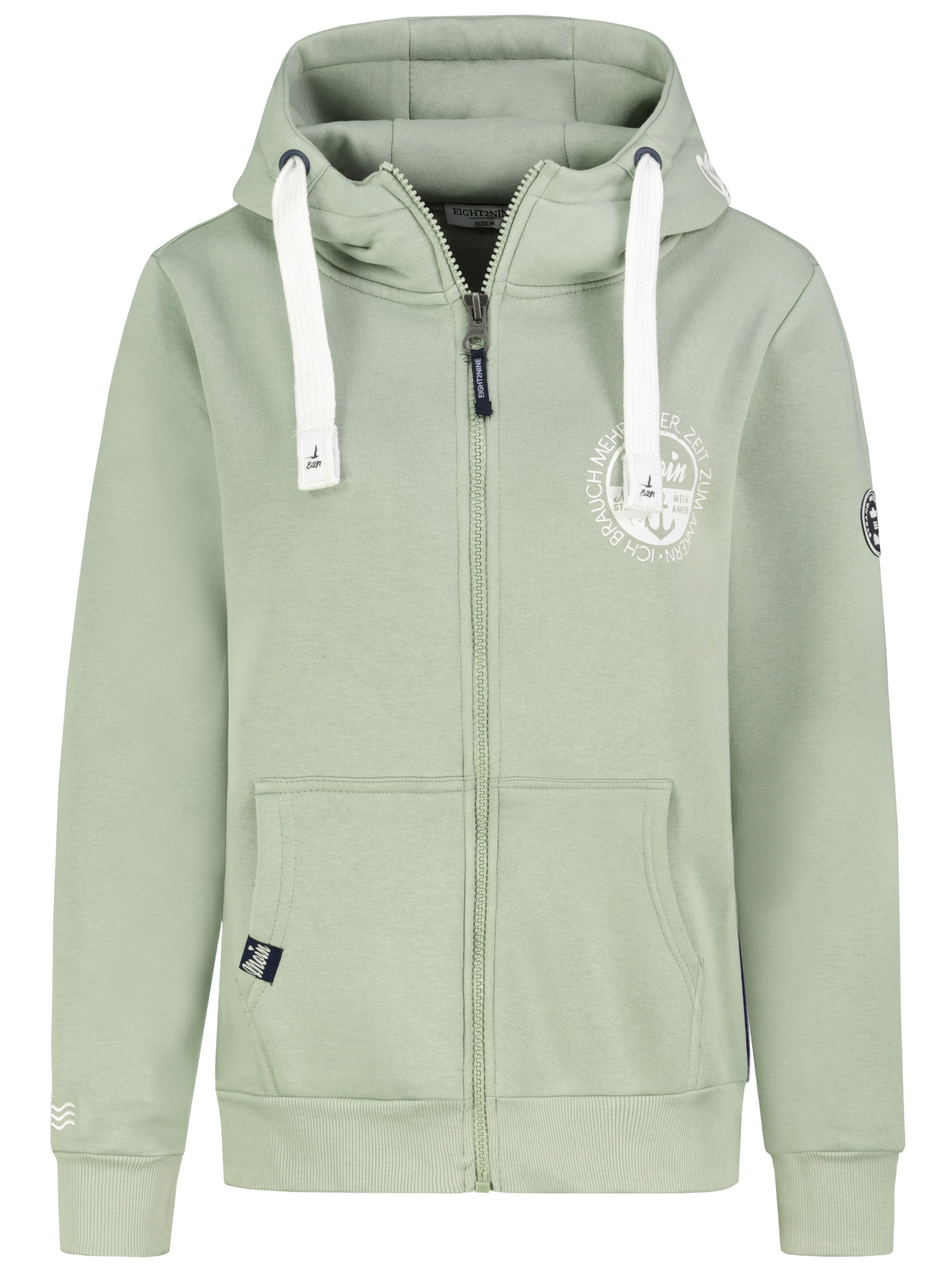 Eight2Nine Sweat jacket in Green: front