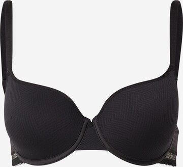 PASSIONATA T-shirt Bra 'DREAM TODAY' in Black: front