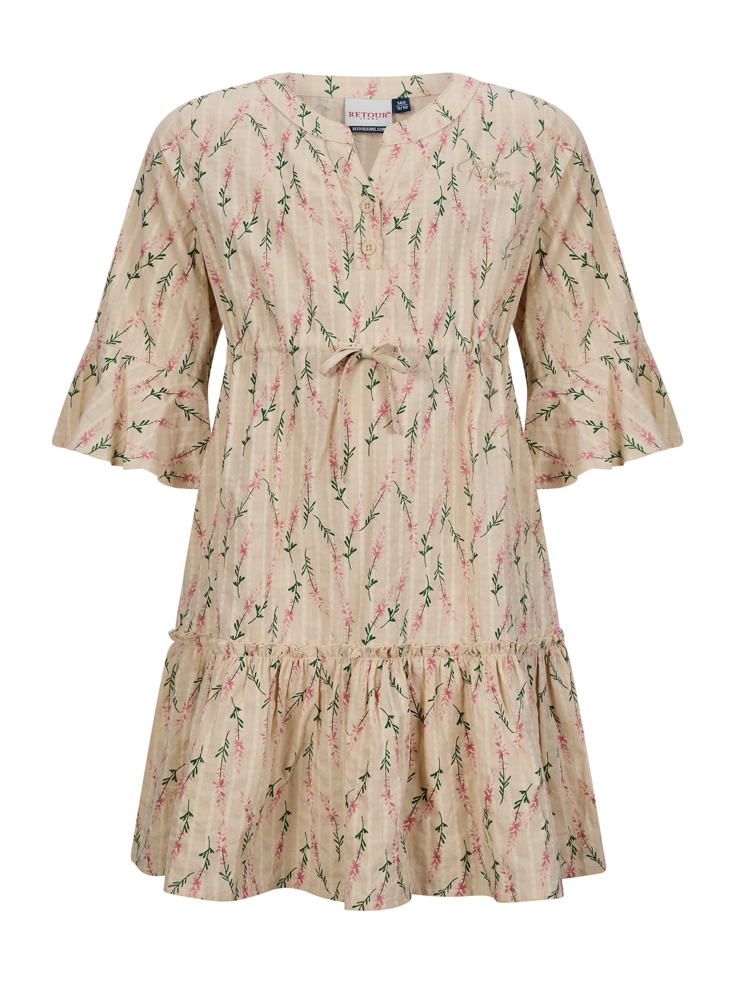 Retour Jeans Klänning 'Kristen' i beige: framsida