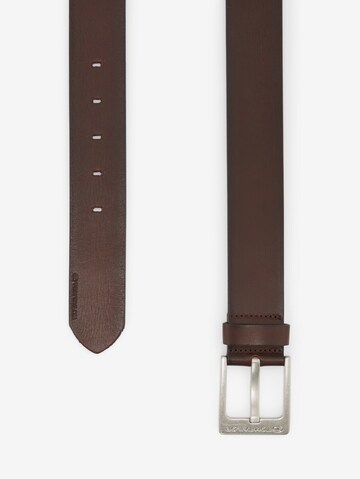 TOM TAILOR Belt 'Calvin' in Brown