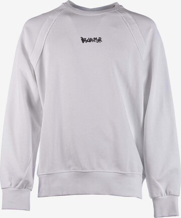 DISCLAIMER Sweatshirt in White: front