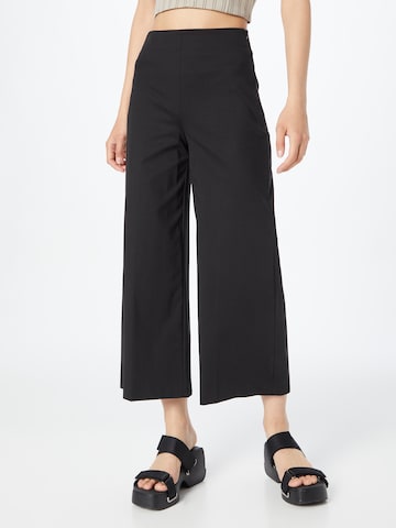 Wide Leg Pantalon 'TRUE' DRYKORN en noir : devant