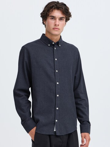 Casual Friday Regular Fit Hemd 'Anton' in Blau: Vorderseite