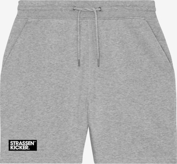 STRASSENKICKER Regular Pants in Grey: front