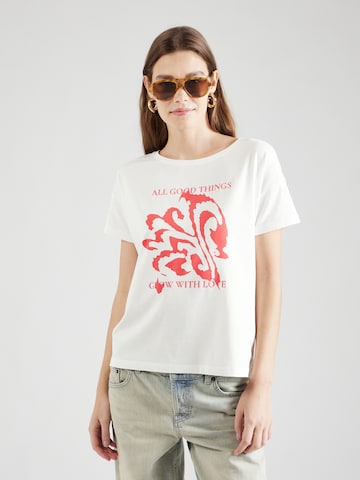 COMMA T-shirt i vit: framsida