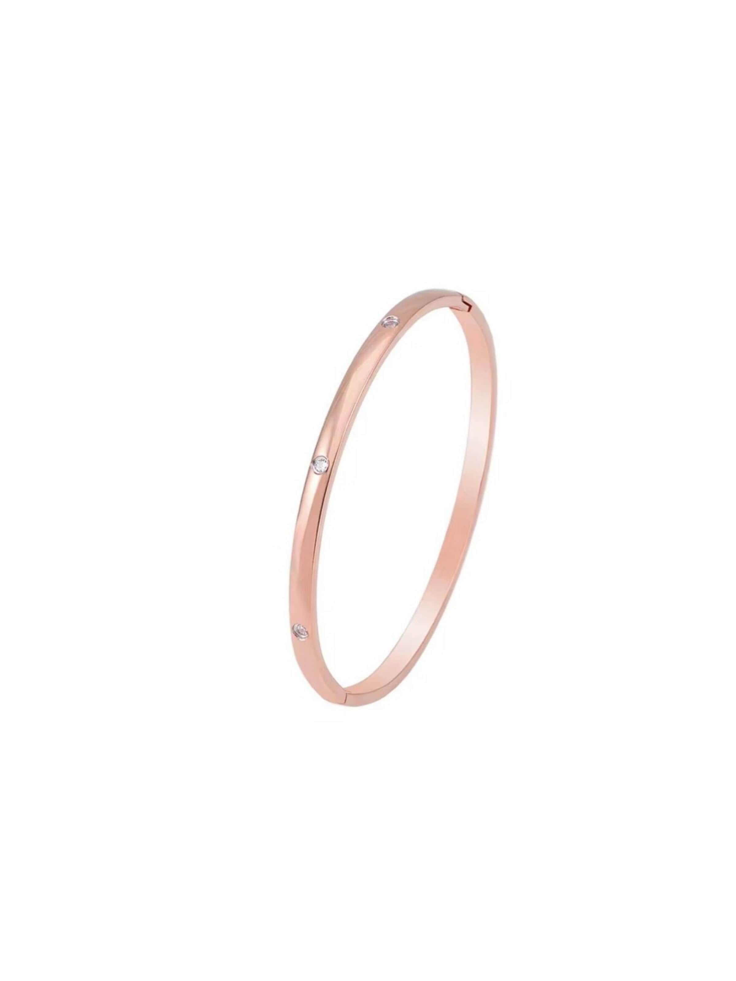 ROUGEMONT Jewellery Armband 'Funkelnder Damen Armreif 17cm'‌‌‌‌‌‌‌ in Gold: Vorderseite