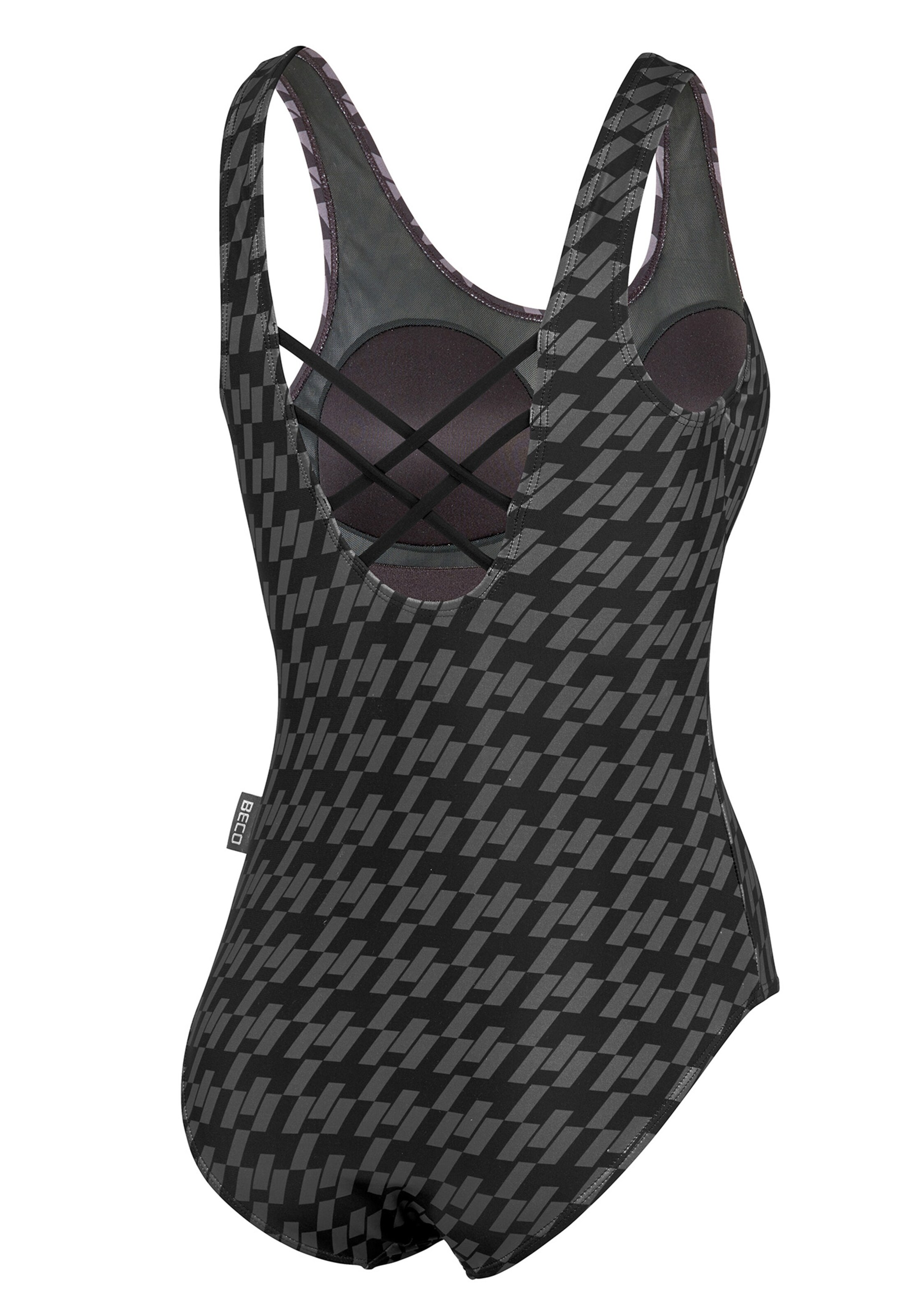 BECO the world of aquasports Bralette Swimsuit 'Pepita' in Black