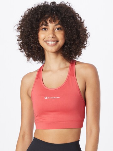 Champion Authentic Athletic Apparel Bralette Sports Bra in Pink: front