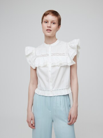 EDITED Blouse 'Jesse' in Wit: voorkant