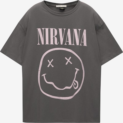 Pull&Bear Široka majica ' NIRVANA LAVADA' veličine XS u siva / bijela, Pregled proizvoda