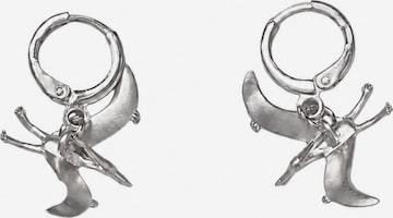 Fräulein Wunder Oorbellen 'Dinos Pteranodon' in Zilver: voorkant
