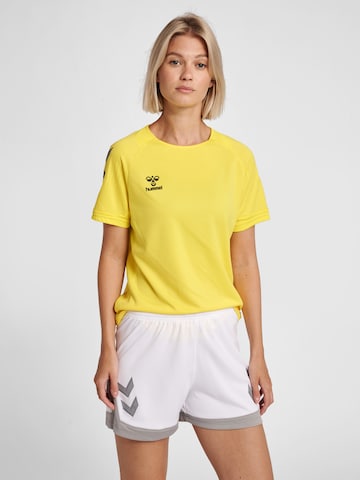 T-shirt fonctionnel Hummel en jaune : devant