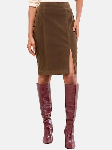 Lipsy Юбка в Коричневый: спереди