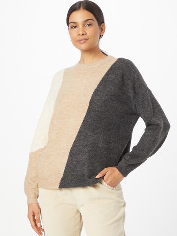 ONLY Sweater 'Silja' in Beige: front