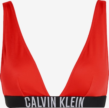 Calvin Klein Swimwear Triangel Bikinitop 'Intense Power' in Rood: voorkant