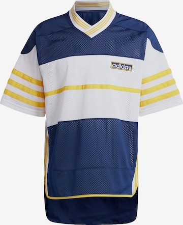 Tricou 'Adicolor' de la ADIDAS ORIGINALS pe albastru: față