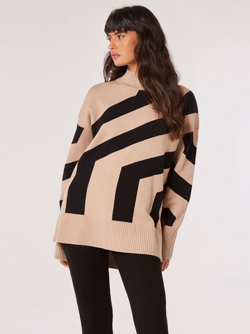Pull-over Apricot en marron : devant