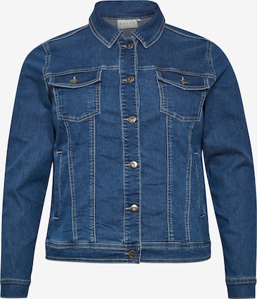 KAFFE CURVE Between-Season Jacket 'Vicka' in Blue: front