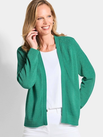 Goldner Gebreid vest in Groen: voorkant