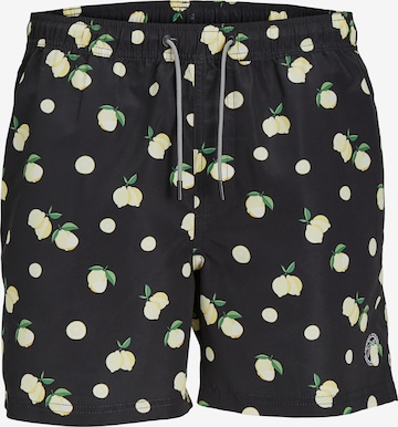 JACK & JONES Zwemshorts 'FIJI' in Zwart: voorkant