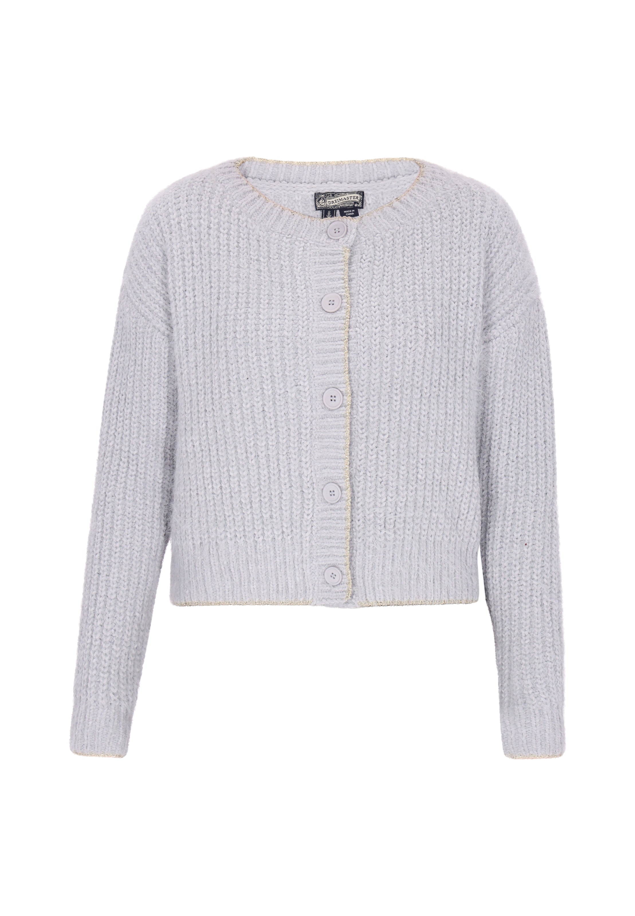 DreiMaster Vintage - Casaco de malha em cinzento: frente