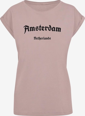 Maglietta 'Amsterdam' di Merchcode in rosa: frontale