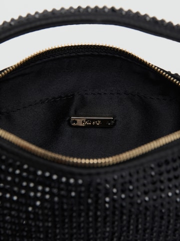 MANGO Clutch 'Aina' in Zwart