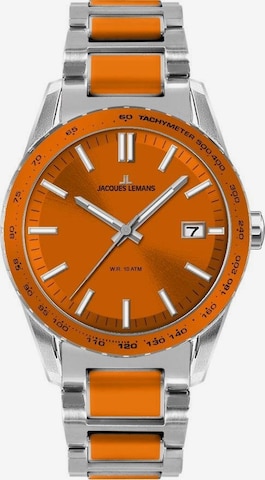 Jacques Lemans Analog Watch 'Liverpool' in Orange: front