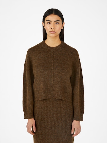 OBJECT Sweater 'Abbie' in Brown: front