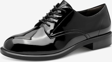 Chaussure à lacets Tamaris en noir : devant