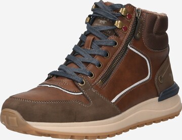 MUSTANG Lace-Up Boots in Brown: front