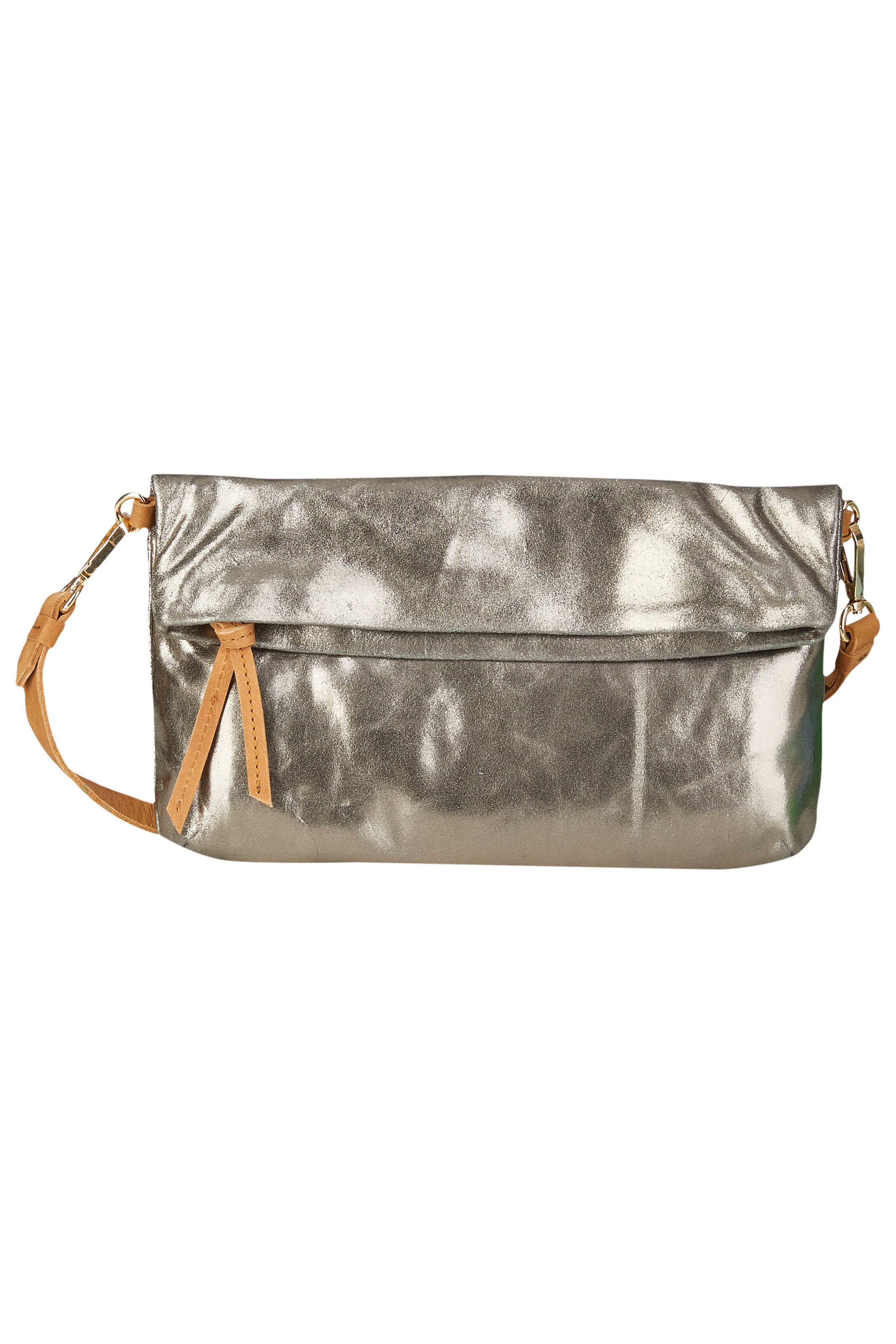 Pochette 'Eclipse' Curuba en argent : devant