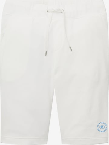 TOM TAILOR Trousers in White: front
